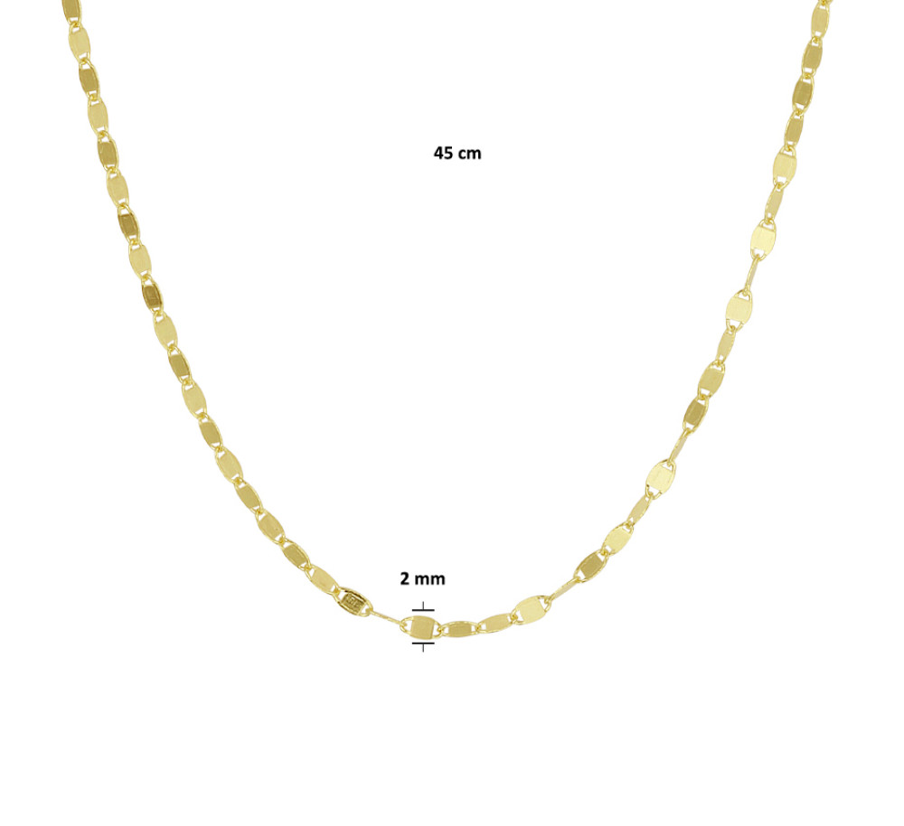 gouden-schakelketting-zonder-hanger-14-karaat-goud-lengte-45-cm