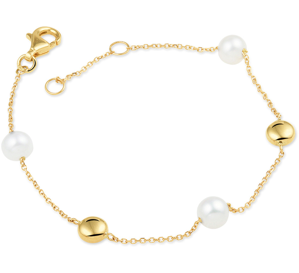 goudkleurige-parelarmband-met-gouden-bolletjes-en-fijne-schakelstructuur