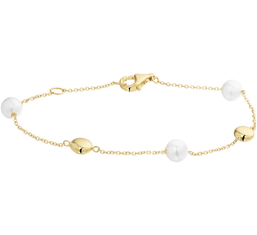 goudkleurige-parelarmband-met-gouden-bolletjes-en-fijne-schakelstructuur