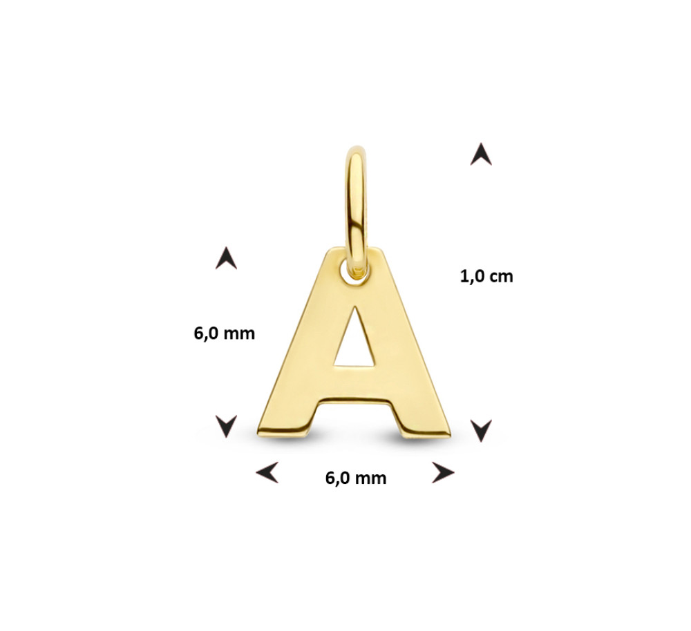 letter-hanger-van-14-karaat-goud-hoogte-10-mm