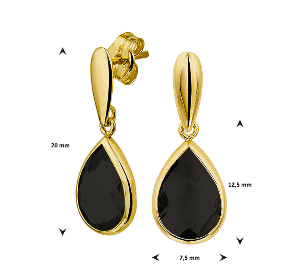 onyx-oorhangers-goud-edelsteen-20-mm
