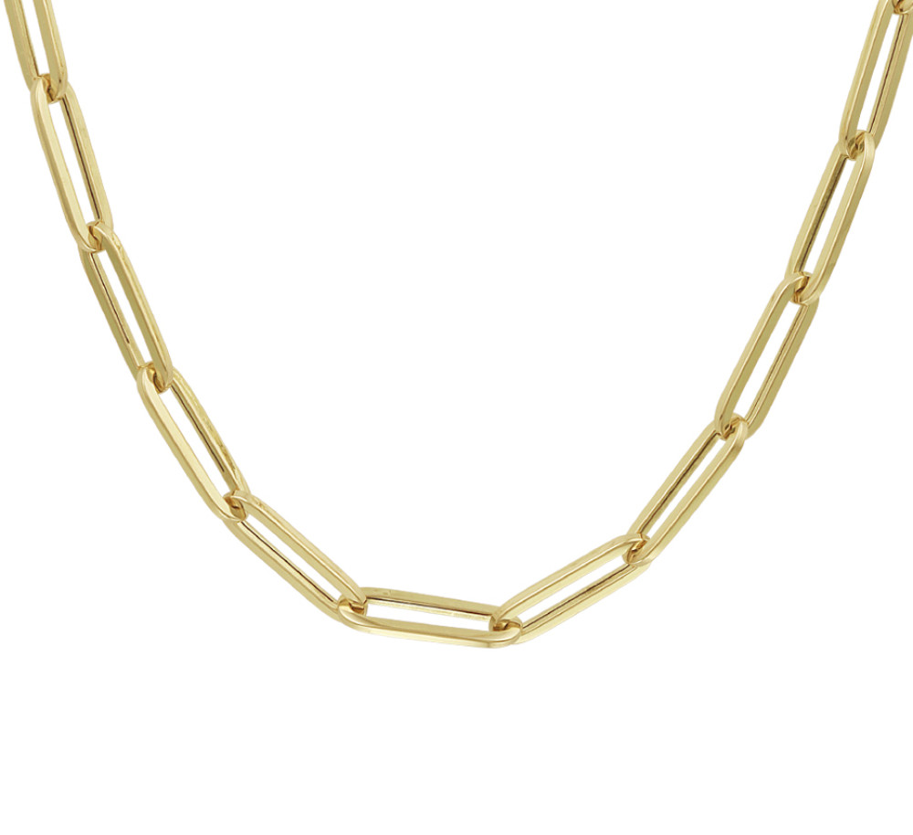 paperclip-4-5-mm-gouden-collier-zonder-hanger-lengte-45-cm