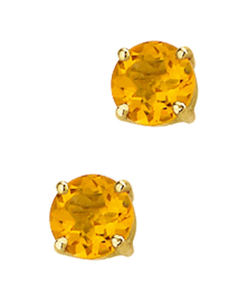 ronde-oorstekers-met-citrien-in-14-karaat-goud