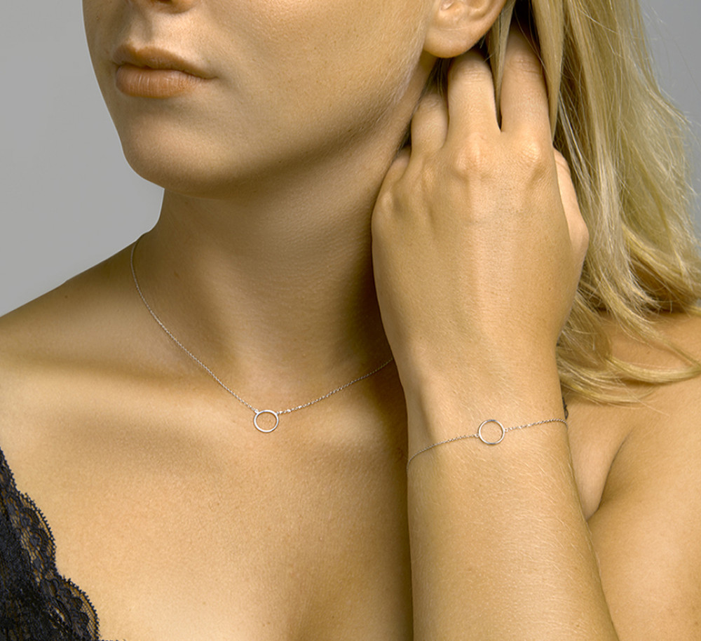 14-karaats-witgouden-armband-met-ronde-hanger