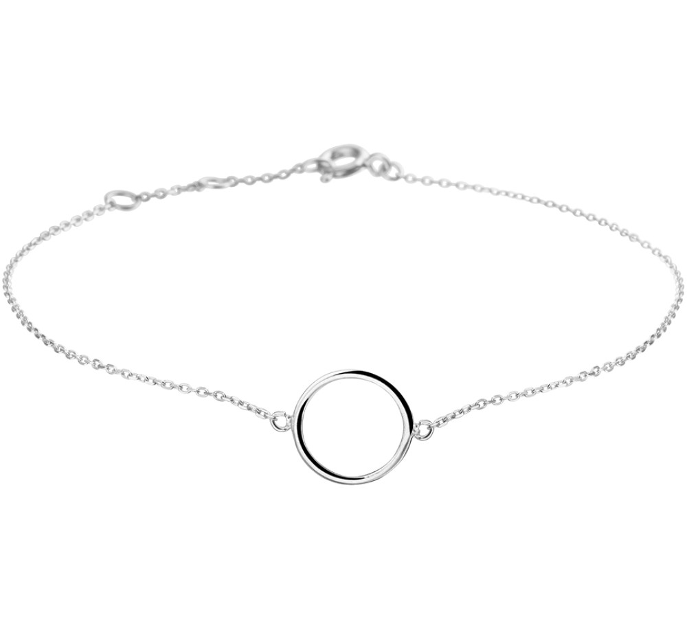 14-karaats-witgouden-armband-met-ronde-hanger