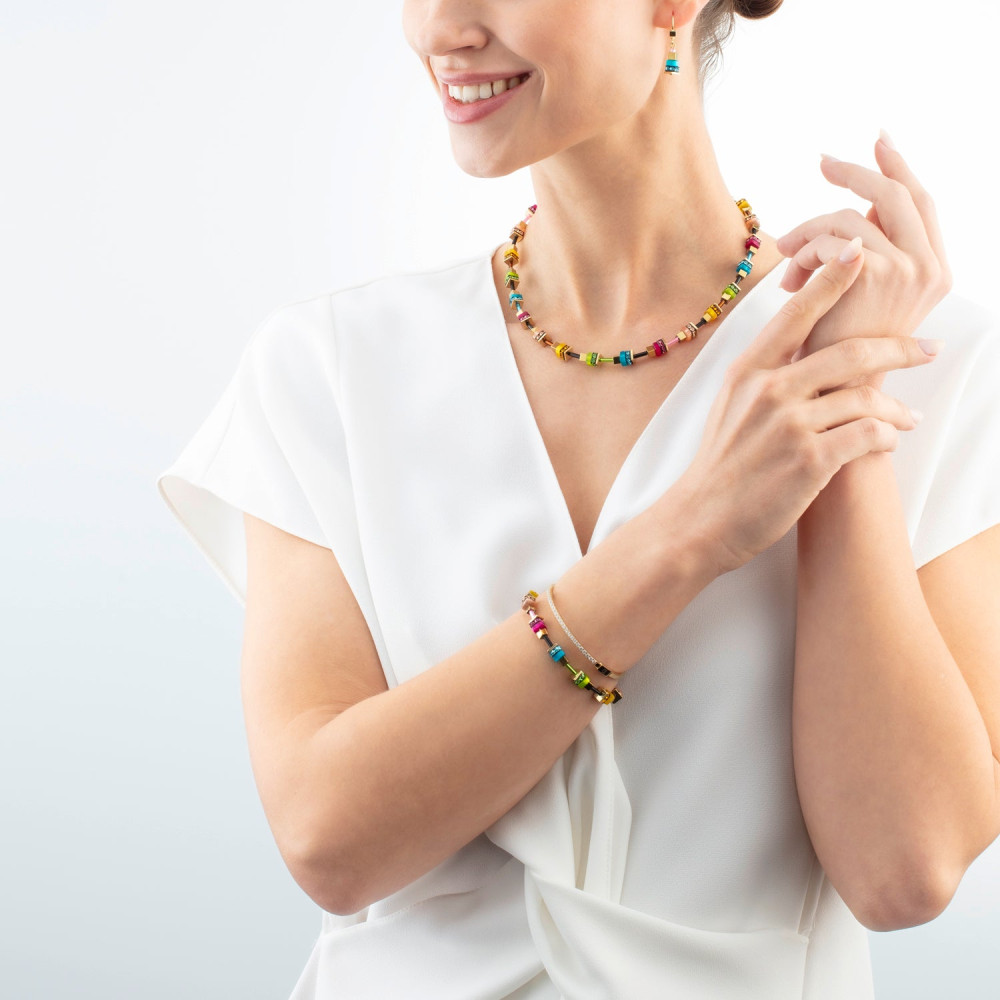 coeur-de-lion-geocube-4413-10-1516-ketting-boho-sunset-cube-met-kleurrijke-stenen-lengte-42-48-cm