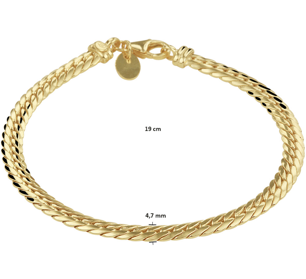goudkleurige-vossenstaart-armband-met-gevlochten-structuur