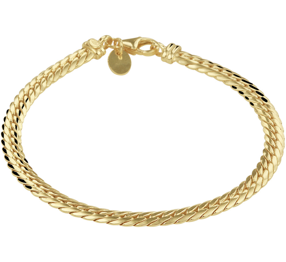 goudkleurige-vossenstaart-armband-met-gevlochten-structuur