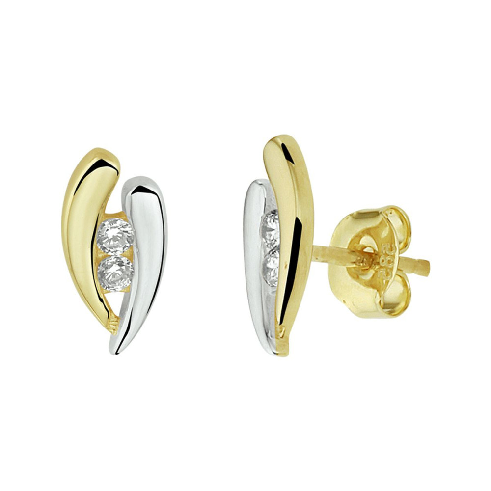 bicolor-oorstekers-zirkonia-14-karaat-goud-witgoud