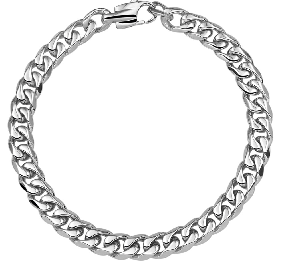 stalen-gourmet-schakelarmband-met-glanzende-zilverkleurige-afwerking