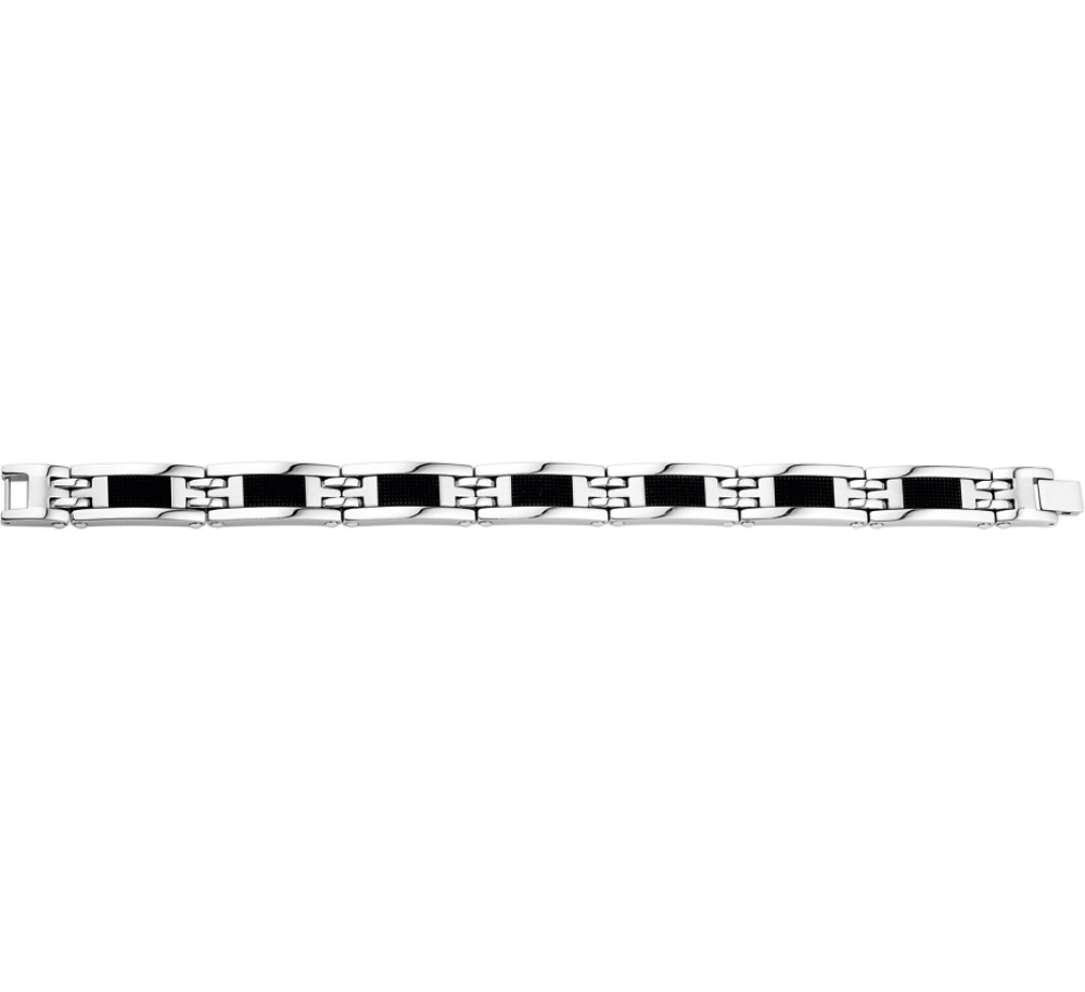 stalen-schakelarmband-met-zwarte-accenten-en-industriele-uitstraling