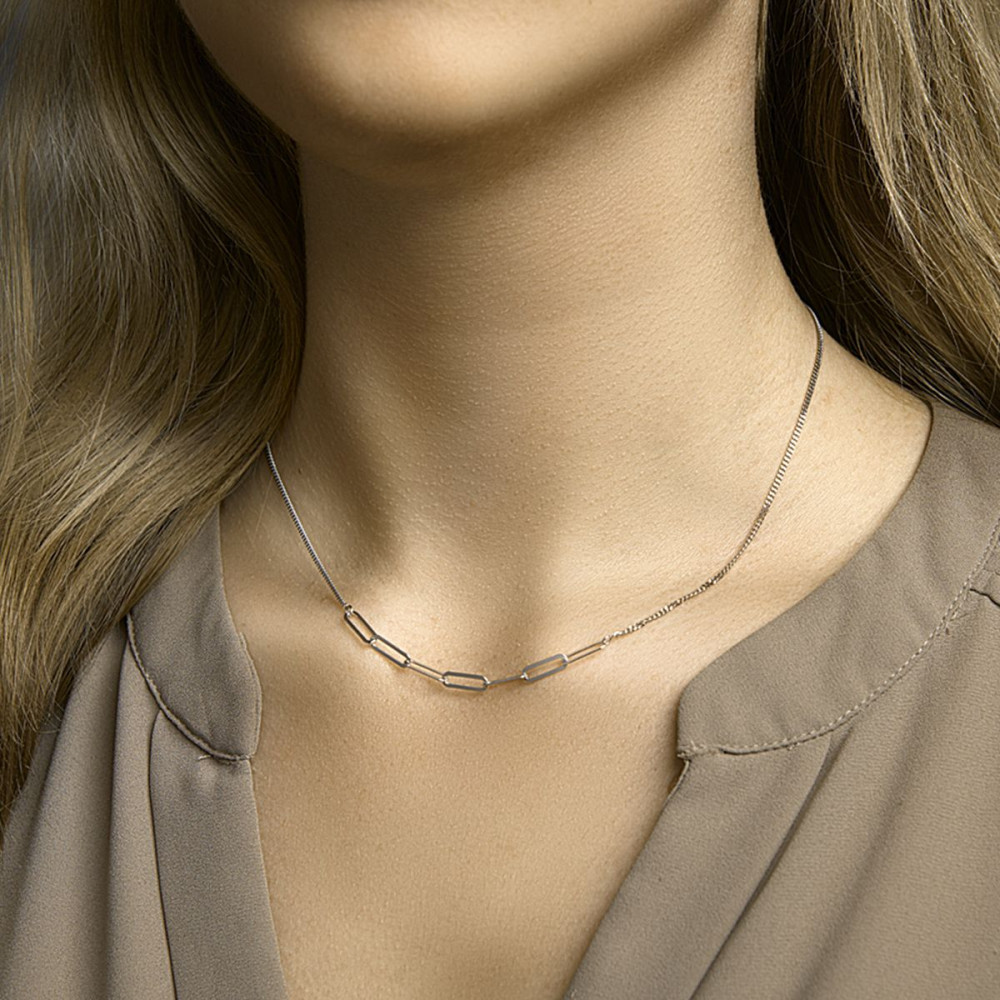 paperclip-3-7-mm-schakelcollier-zilver-gerhodineerd-zonder-hanger-lengte-verstelbaar-42-45-cm