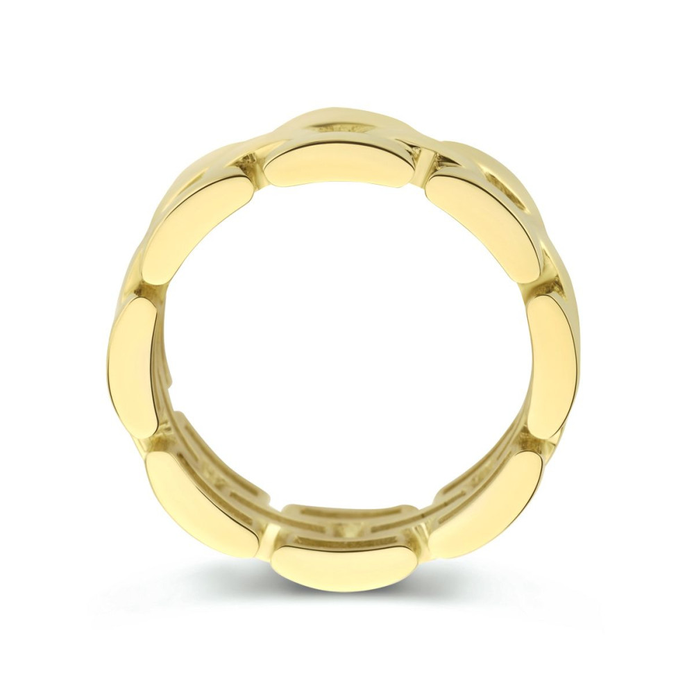 14-karaat-gouden-schakelring-met-brede-rolex-schakels