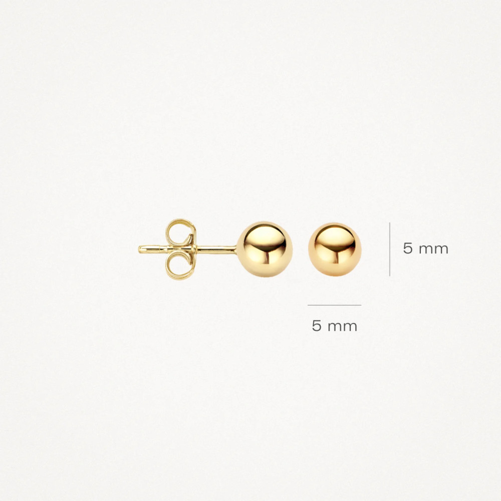 blush-7122ygo-ronde-oorknopjes-14-karaat-gouden-glanzend-5-mm-diameter