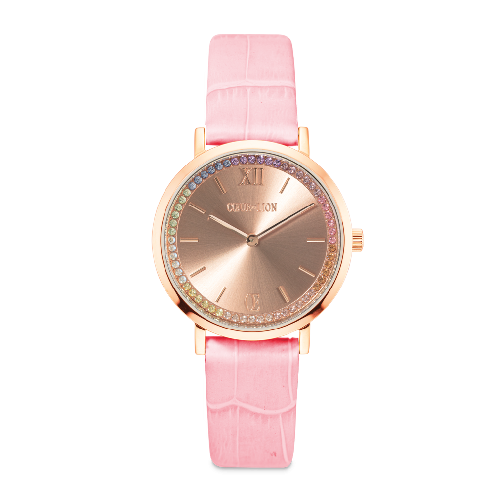 coeur-de-lion-pastel-lovers-7651-71-1910-rosegoudkleurig-dameshorloge-met-roze-band-en-multicolor-kristallen