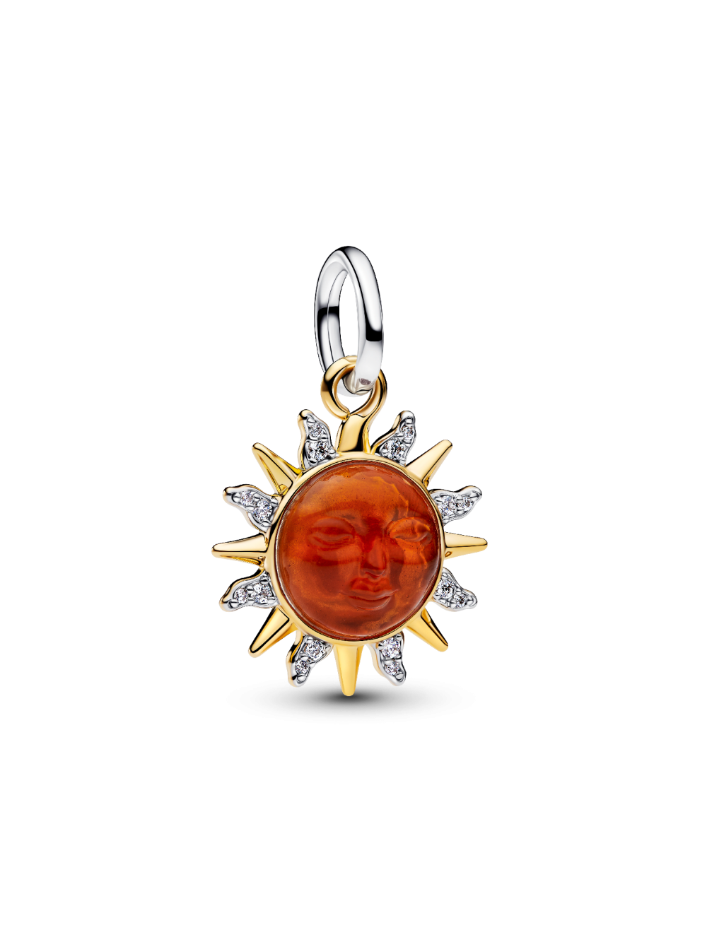 pandora-moments-764703c01-hangende-zon-bedel-zilver-gold-plated-oranje-gezicht