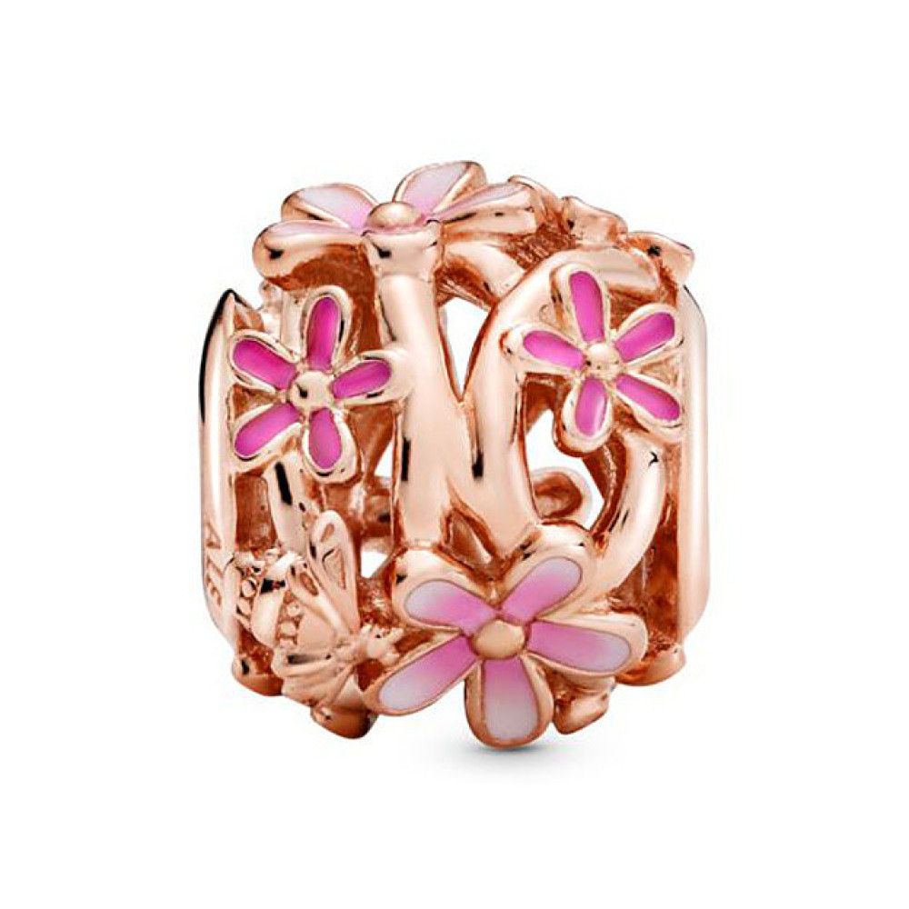 pandora-moments-788772c01-charm-met-madeliefjes-en-roze-emaille