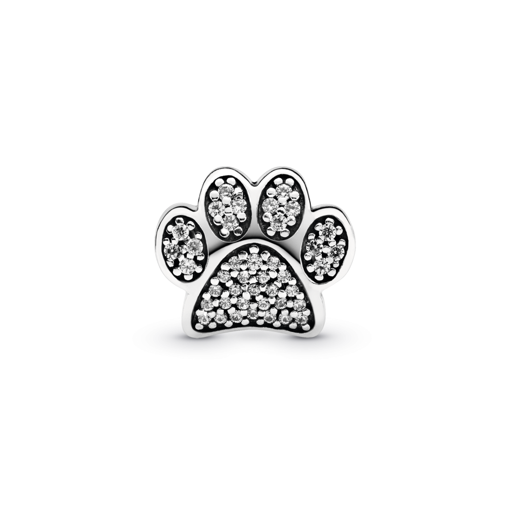 pandora-moments-791714cz-zilveren-bedel-met-pootafdruk-en-transparante-zirkonia