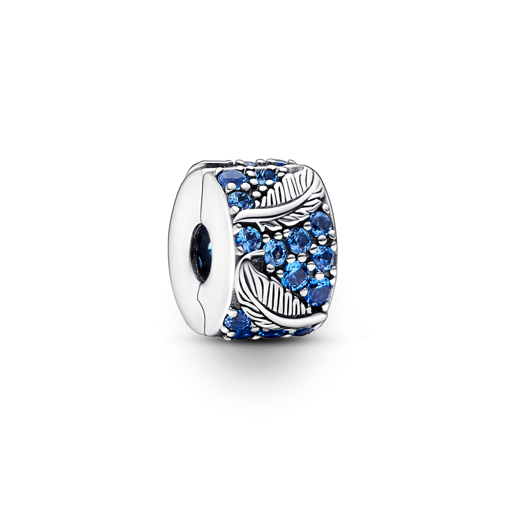 pandora-moments-792552c01-zilveren-clip-bedel-met-veer-en-blauwe-kristallen