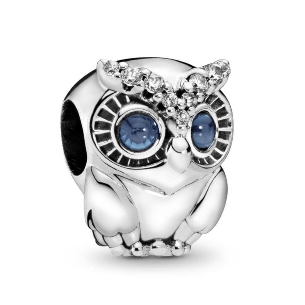 pandora-moments-798397nbcb-zilveren-uil-charm-met-blauwe-zirkonia