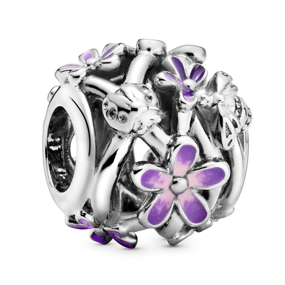 pandora-moments-798772c02-zilveren-charm-met-opengewerkt-bloemenmotief-en-paarse-emaille