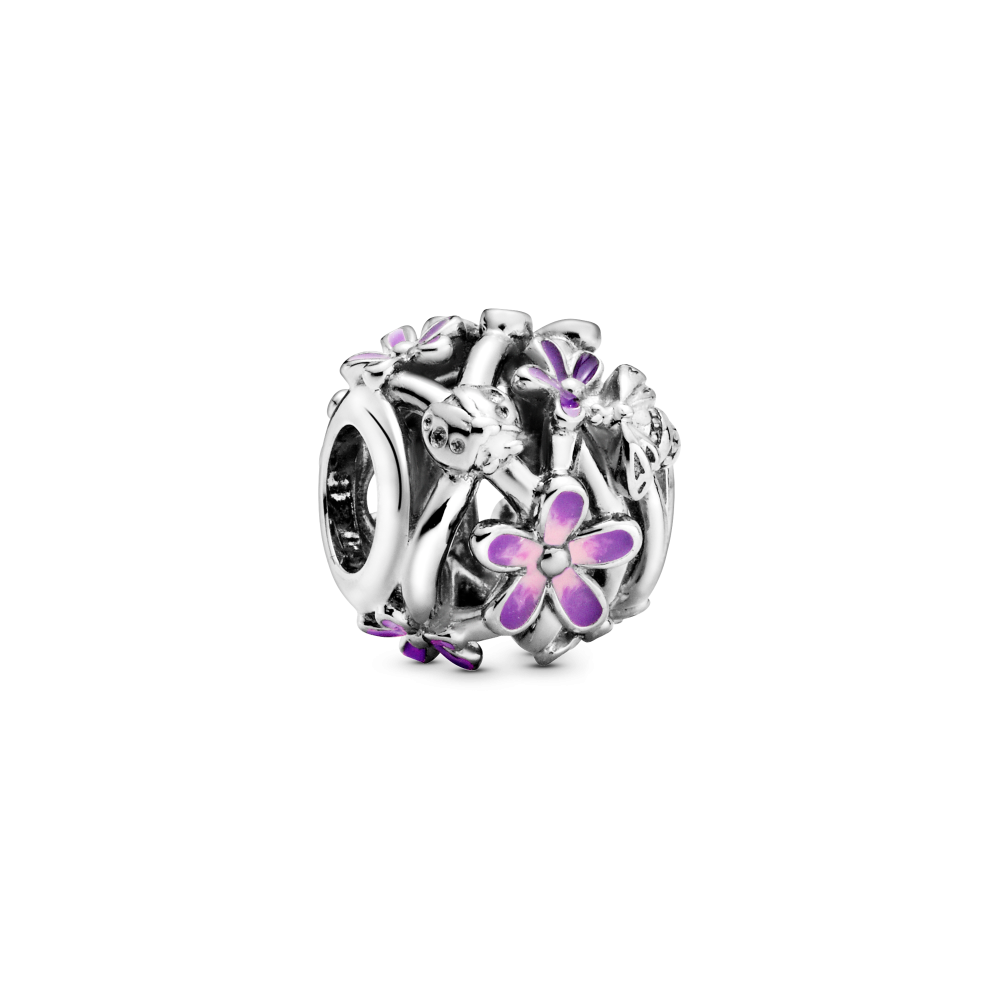 pandora-moments-798772c02-zilveren-charm-met-opengewerkt-bloemenmotief-en-paarse-emaille