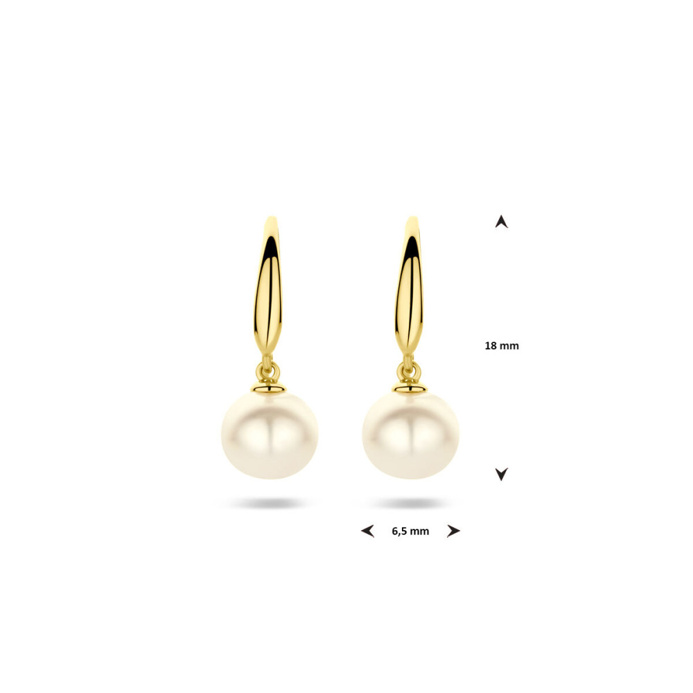 gouden-parel-oorhangers-met-edelsteen-18-mm