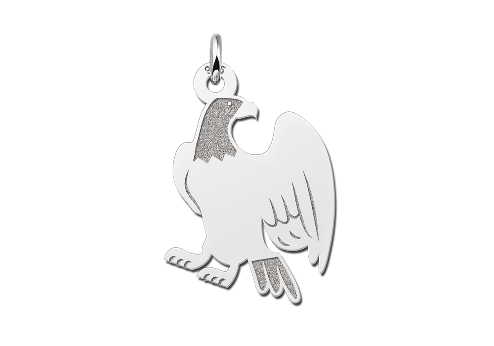 zilveren-adelaar-hanger-met-gegraveerde-textuur-14-mm-breed-hoogte-20-mm