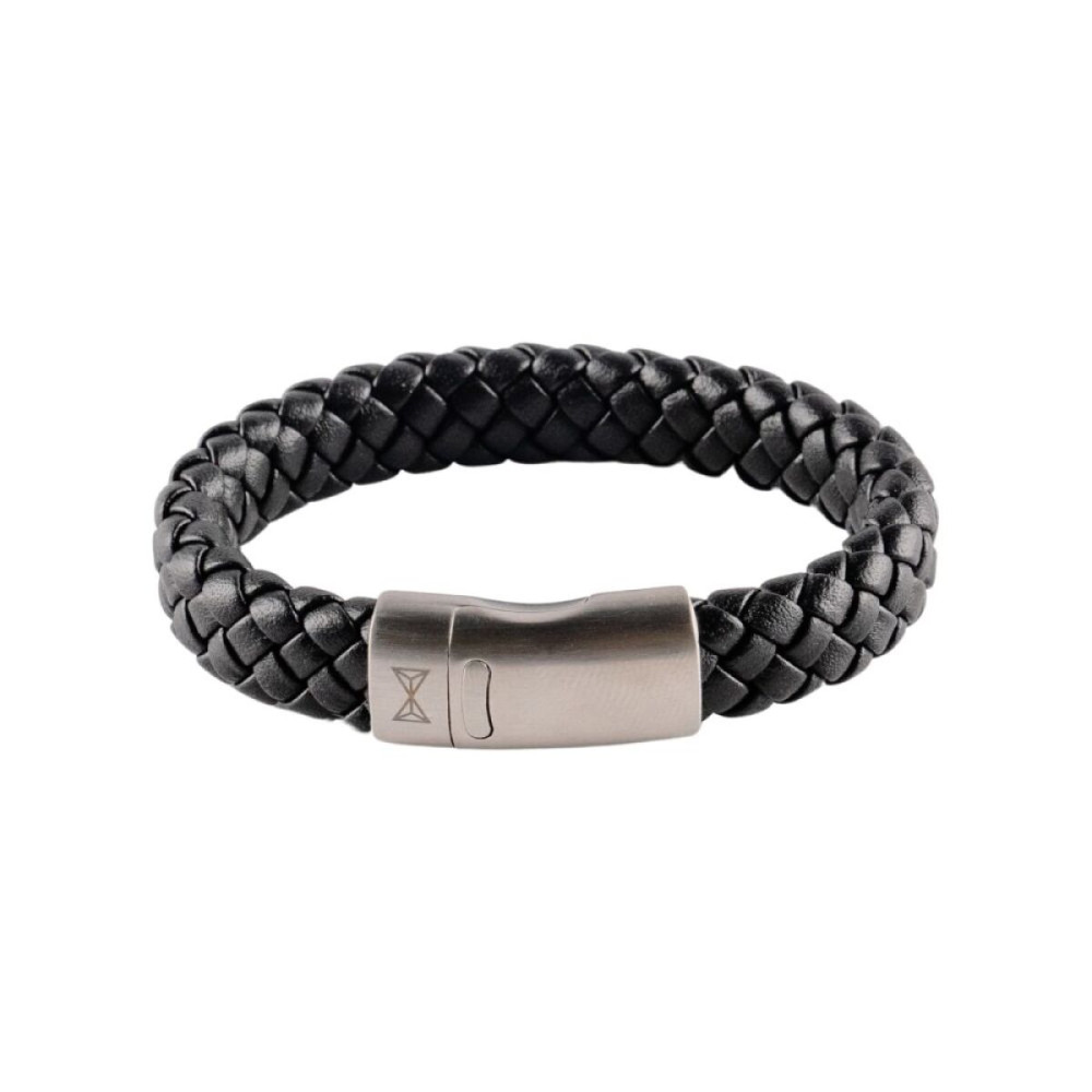 aze-jewels-junior-adventure-aj-bl402-a-armband-zwart-leer-zilverkleurige-magneetsluiting-11-mm-breedte