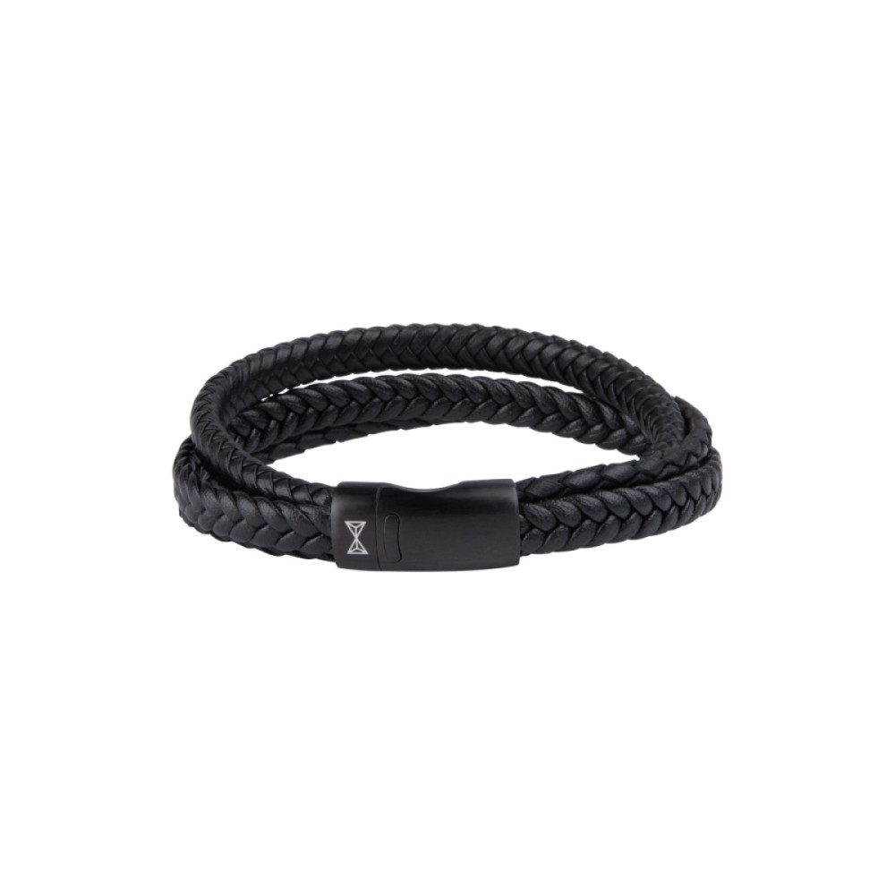 aze-jewels-adventure-az-bl002-d-armband-zwart-gevlochten-leer-magneetsluiting-staal-11-mm-breedte