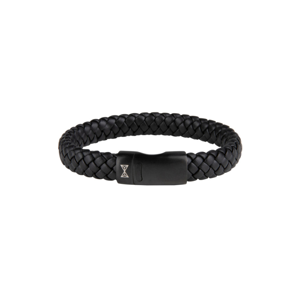 aze-jewels-adventure-az-bl005-c-armband-leer-zwart-mat-druksluiting-11-mm-breedte
