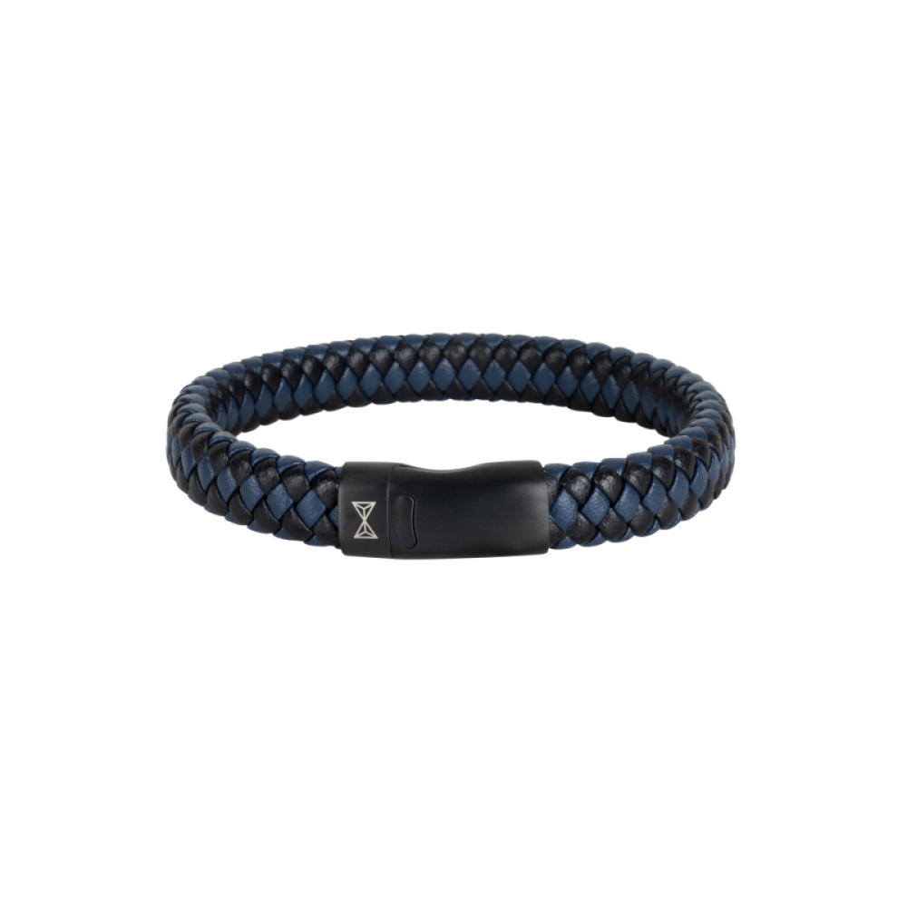 aze-jewels-adventure-az-bl005-q-blauwe-armband-gevlochten-design-leer-staal-12-mm-breedte