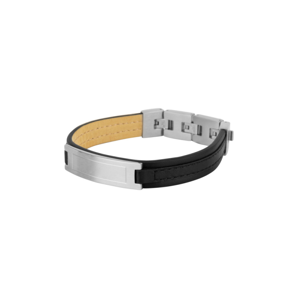 aze-jewels-adventure-az-bl016-a-plaatarmband-leer-zwart-zilverkleurig-staal-12-mm-breedte