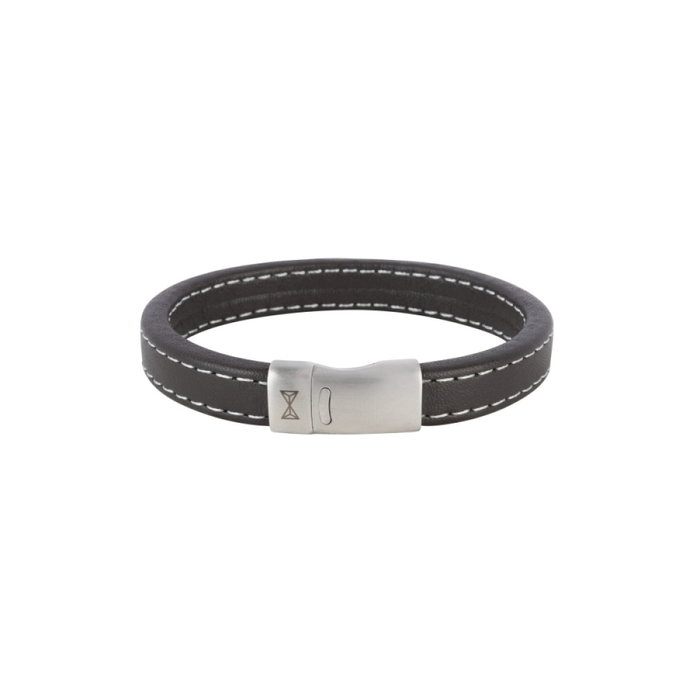 aze-jewels-adventure-az-bl025-b-armband-leer-bruin-zilverkleurige-sluiting-11-mm-breedte