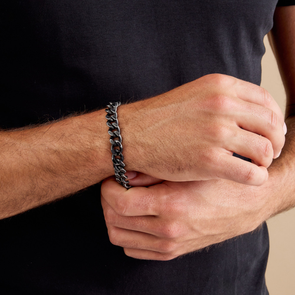 aze-jewels-ferro-az-bm001-c-schakelarmband-staal-mat-zwart-gourmet-sluiting-11-mm-breedte
