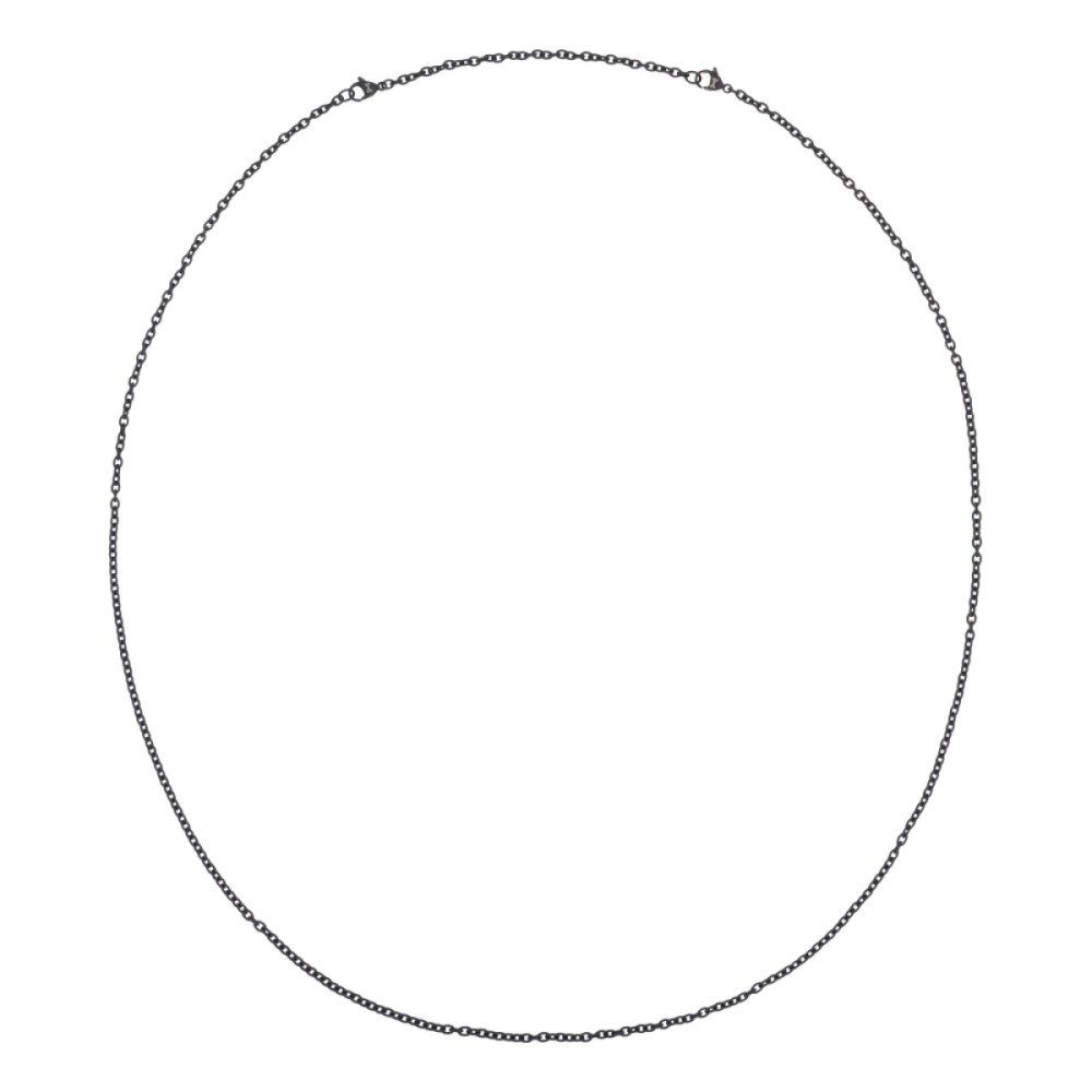 aze-jewels-ferro-az-nl001-y-ketting-zwart-staal-mat-karabijnsluiting-3-mm-breedte-lengte-70-80-cm