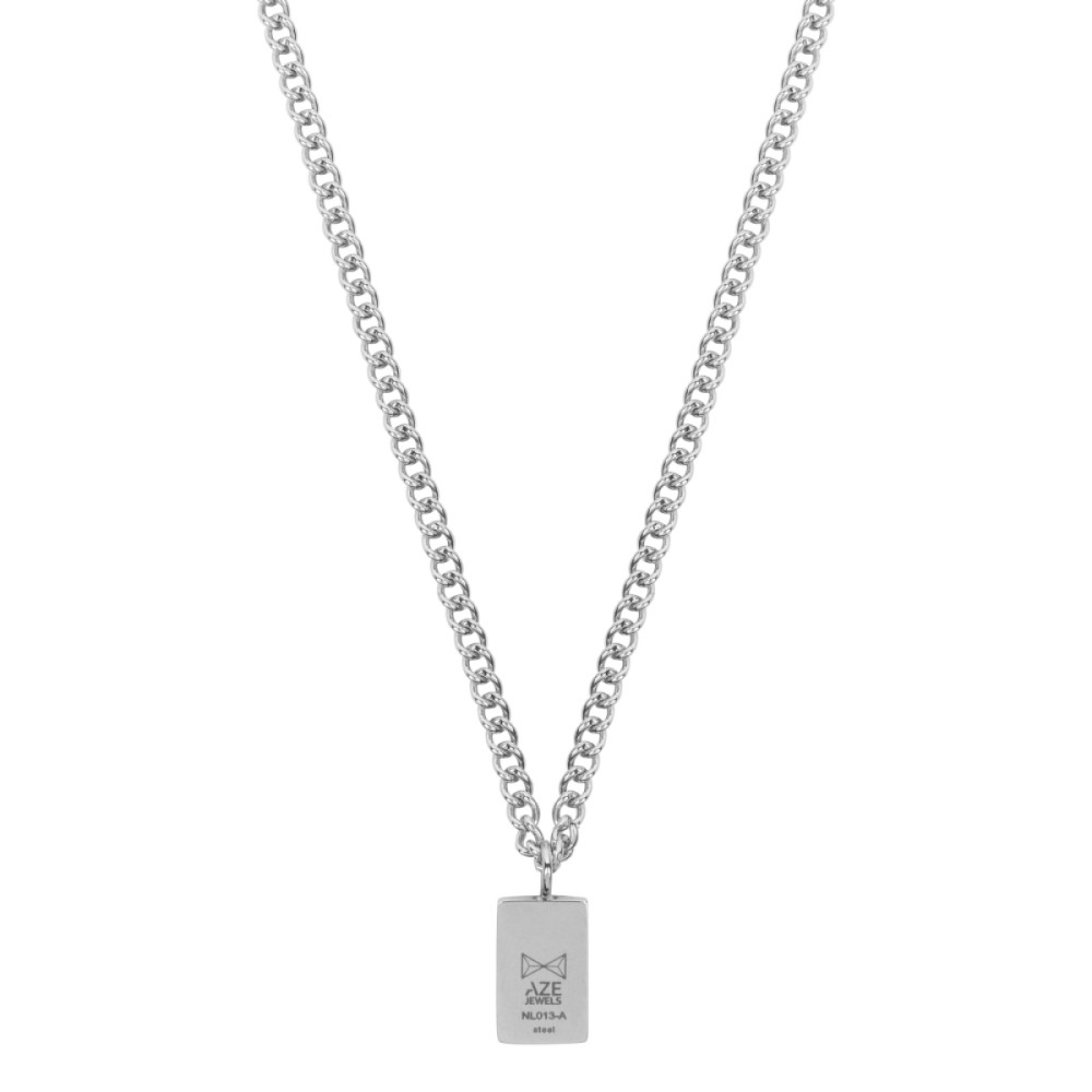 aze-jewels-ferro-az-nl013-a-060-ketting-met-hanger-heren-zilverkleurig-rechthoek-glanzend-gourmet-lengte-50-60-cm