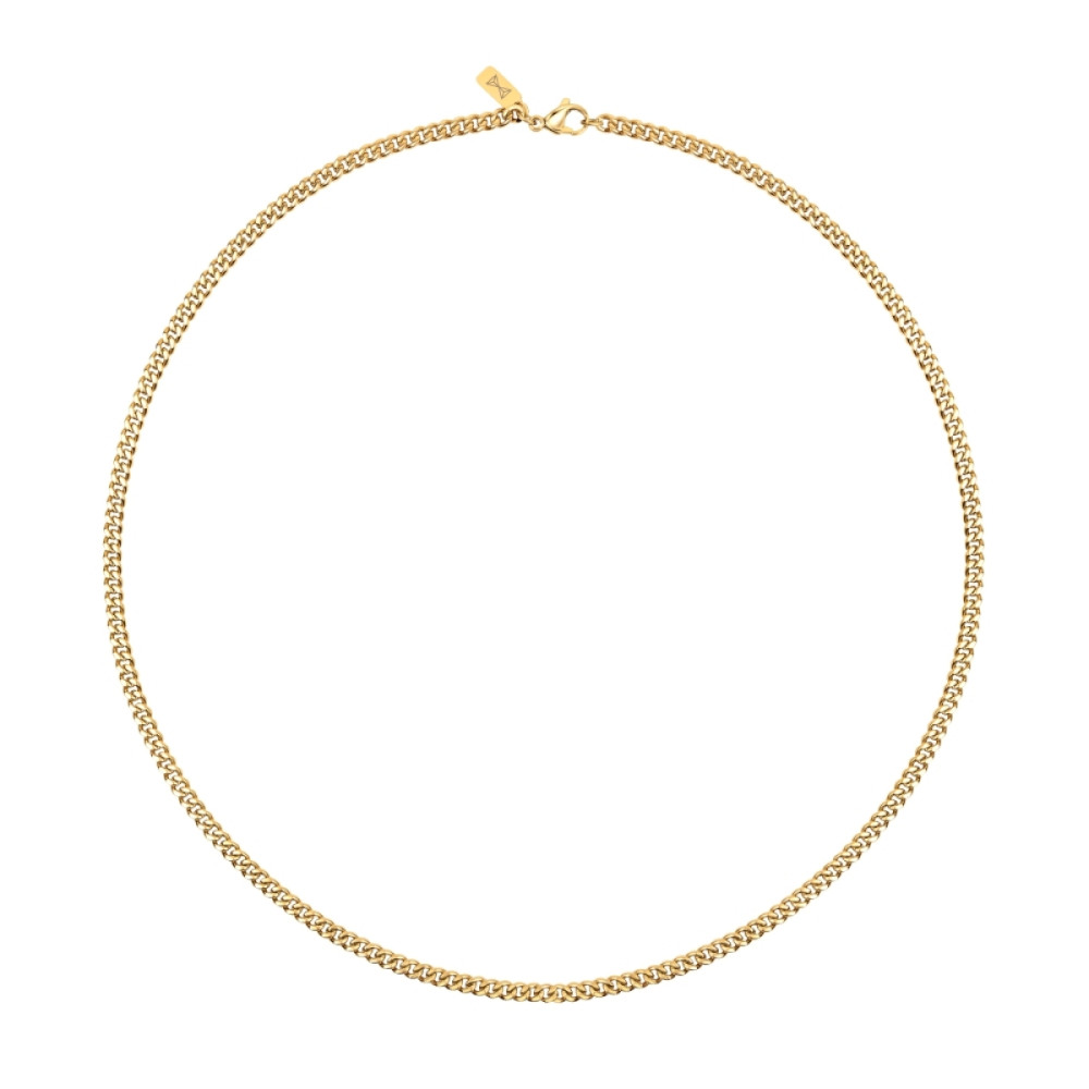 aze-jewels-ferro-az-nl017-c-schakelketting-goudkleurig-staal-gourmet-glanzend-4-mm-breedte-lengte-60-cm