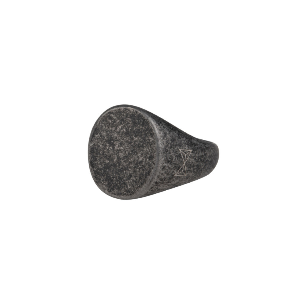aze-jewels-ferro-az-rg002-c-heren-zegelring-zwart-staal-ovaal-matte-finish