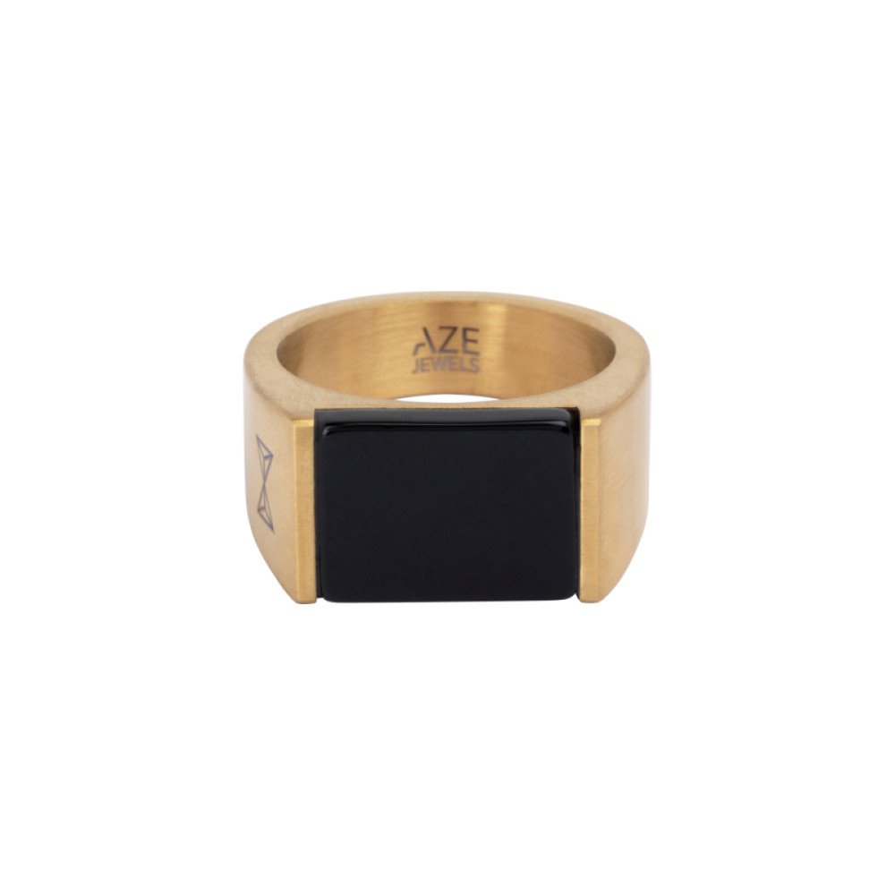 aze-jewels-ferro-az-rg006-c-zegelring-zwarte-onyx-goudkleurig-staal-12-mm-breedte
