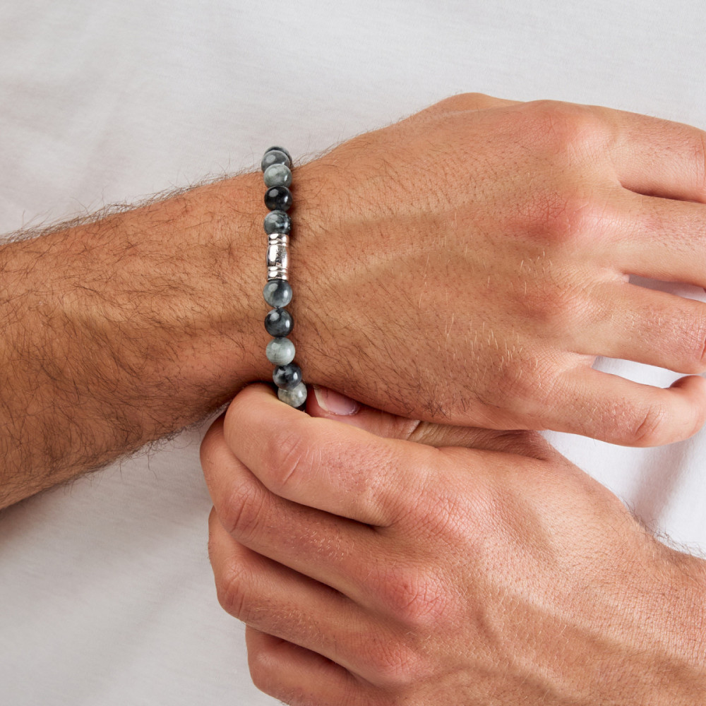 aze-jewels-rocks-az-bs016-a-kralenarmband-zilver-lagensteen-glanzend-grijs-8-mm-breedte