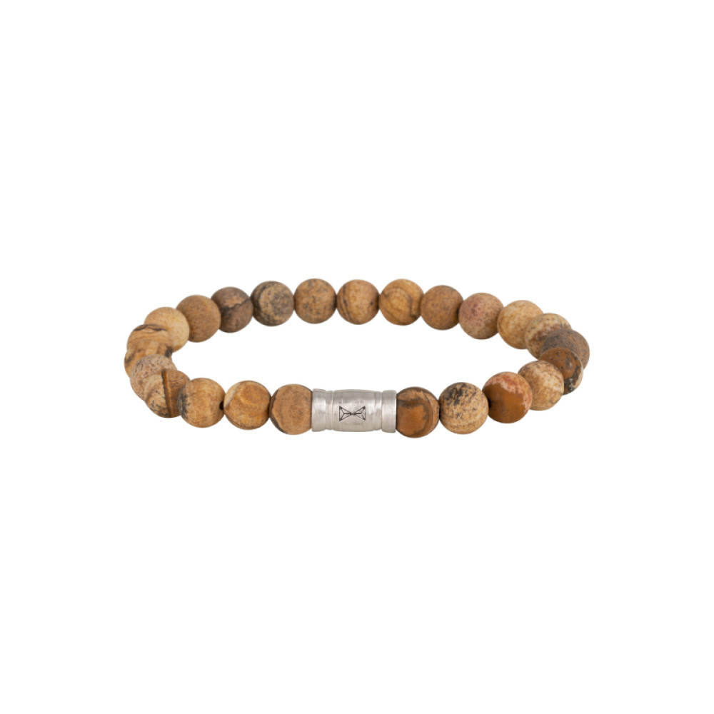 aze-jewels-rocks-az-bs033-a-kralenarmband-bruine-jaspis-zilver-mat-8-mm-breedte