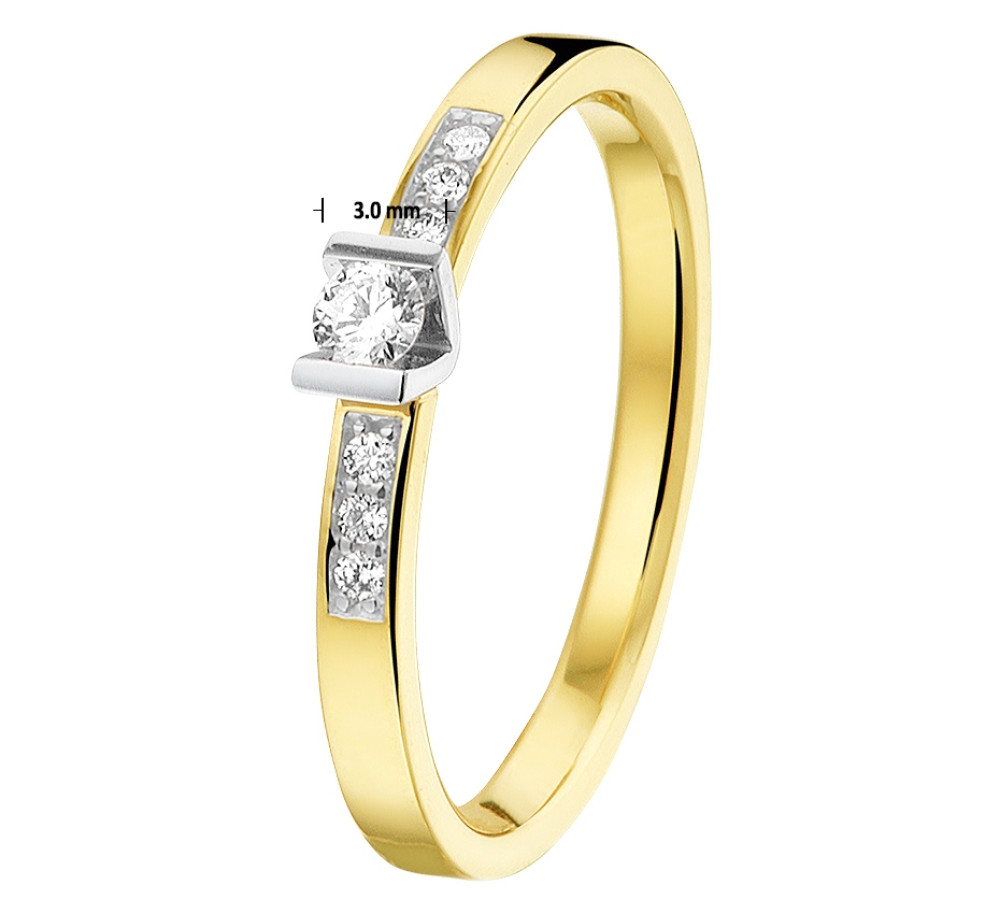 geelgouden-solitair-ring-met-zijstenen-en-diamanten