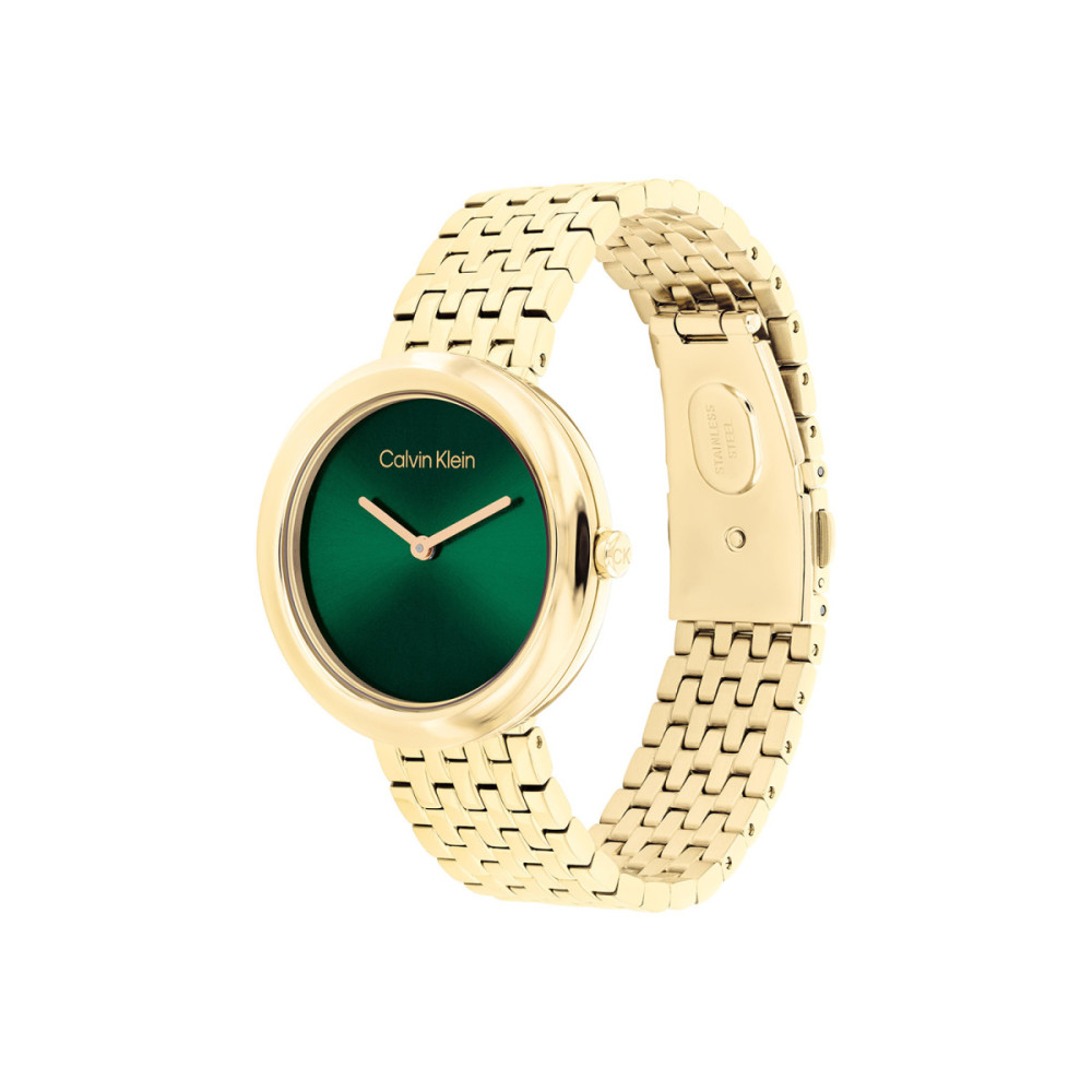 calvin-klein-ck25100066-dameshorloge-staal-gold-plated-groene-wijzerplaat-o-34-mm