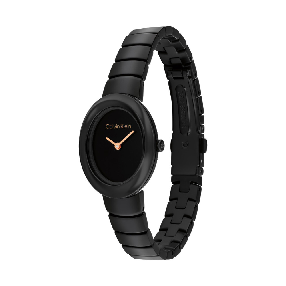 calvin-klein-ck25100150-dameshorloge-zwart-rosekleurig-ovaal-quartz-o-24-mm
