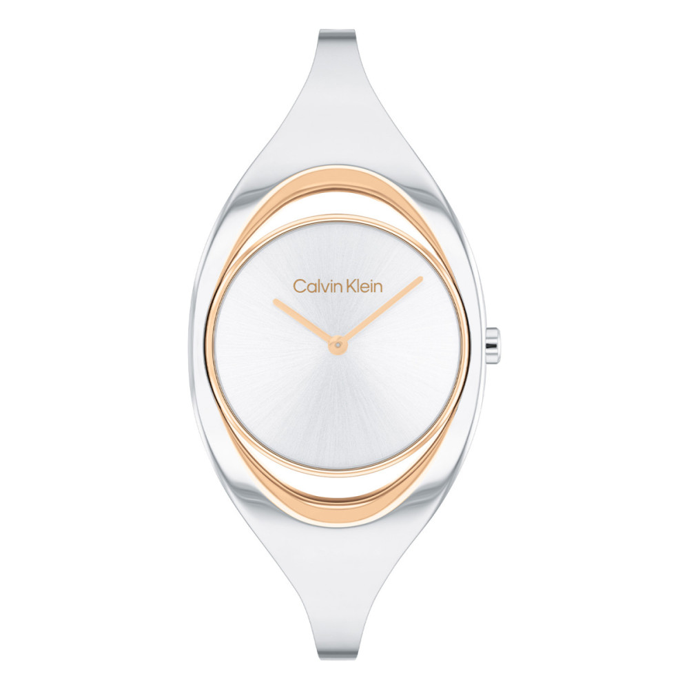 calvin-klein-ck25200424-dameshorloge-staal-bangle-bicolor-rosekleurige-ring-zonnestraal-o-30-mm