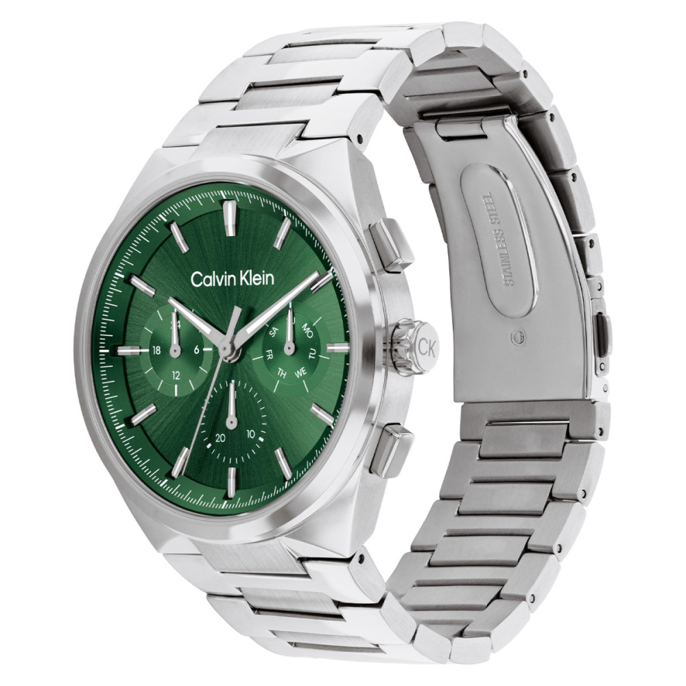 calvin-klein-ck25200441-zilverkleurige-kast-groene-wijzerplaat-herenhorloge-o-44-mm