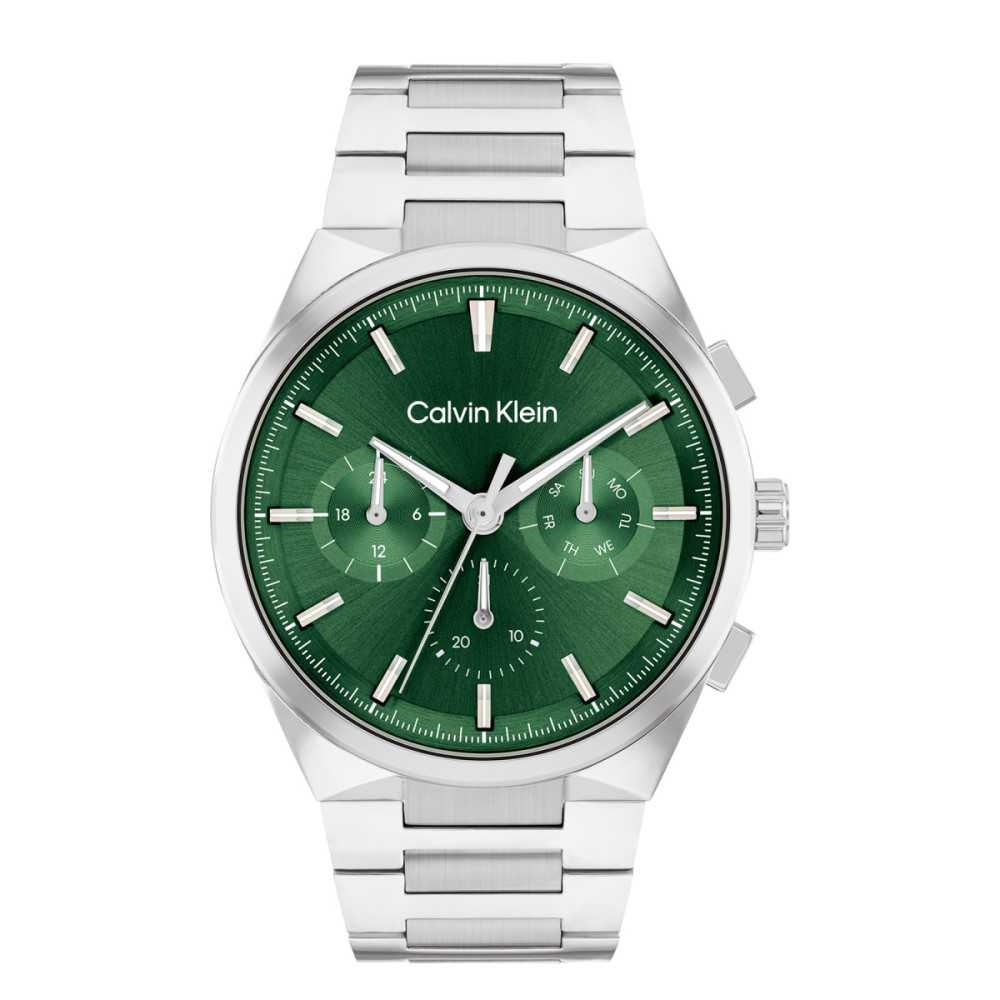 calvin-klein-ck25200441-zilverkleurige-kast-groene-wijzerplaat-herenhorloge-o-44-mm