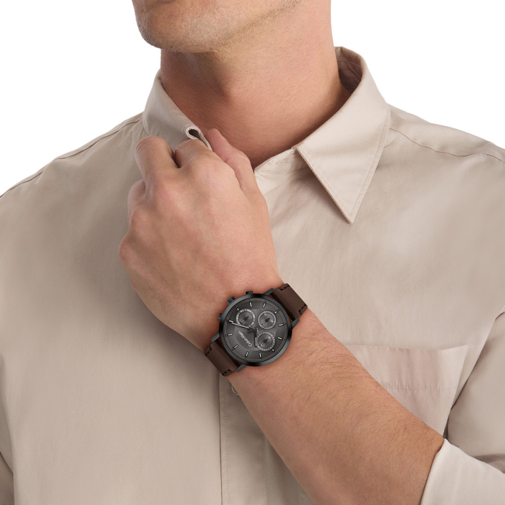 calvin-klein-ck25200498-herenhorloge-bruin-leer-donkergrijze-wijzerplaat-kast-o-41-mm