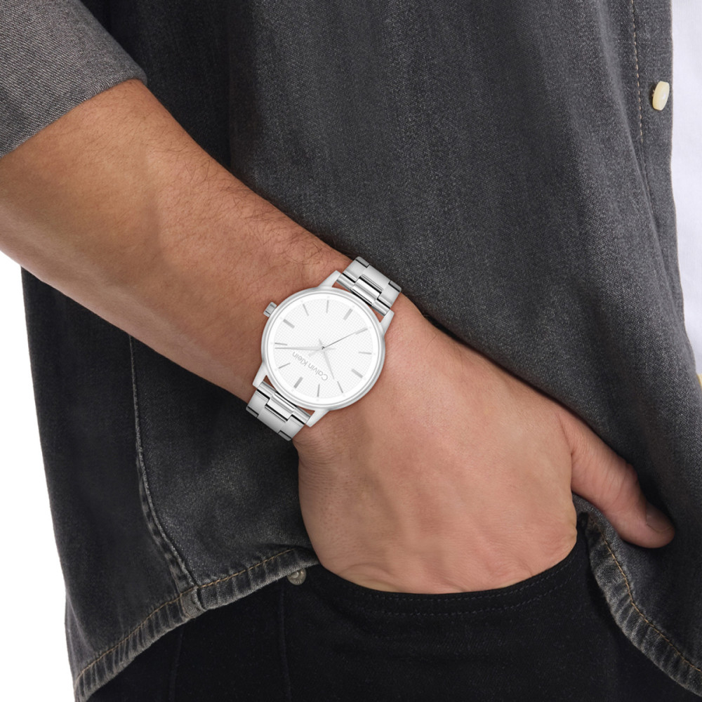 calvin-klein-ck25200501-herenhorloge-staal-witte-wijzerplaat-ruitstructuur-schakelband-o-41-mm